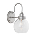 Capital Lighting 9D334A Brushed Nickel Painted 6'' W X 11'' H X 8.5'' E 1-light Clear Glass Sconce Brushed Nickel Image 1