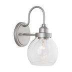 Capital Lighting 9D334A Brushed Nickel Painted 6'' W X 11'' H X 8.5'' E 1-light Clear Glass Sconce Brushed Nickel Image 1