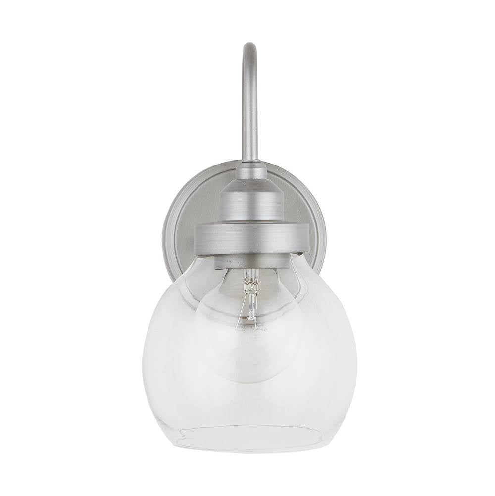 Capital Lighting 9D334A Brushed Nickel Painted 6'' W X 11'' H X 8.5'' E 1-light Clear Glass Sconce Brushed Nickel Image 5