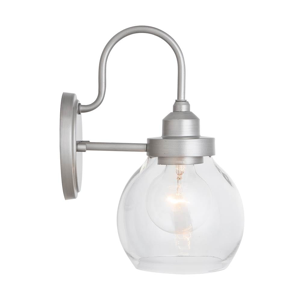 Capital Lighting 9D334A Brushed Nickel Painted 6'' W X 11'' H X 8.5'' E 1-light Clear Glass Sconce Brushed Nickel Image 2