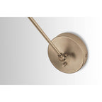 Capital Lighting 9D344A Aged Brass 5'' W X 26'' H X 15'' E 1-light Clear Glass Sconce With Adjustable Arm And Shade In Aged Brass - Includes Plug-in Option With Cord Cover Image 7