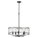 Capital Lighting AA1003BT Black Tie 24.5'' W X 28'' H Pendant In Matte Black And Brushed Nickel Image 2