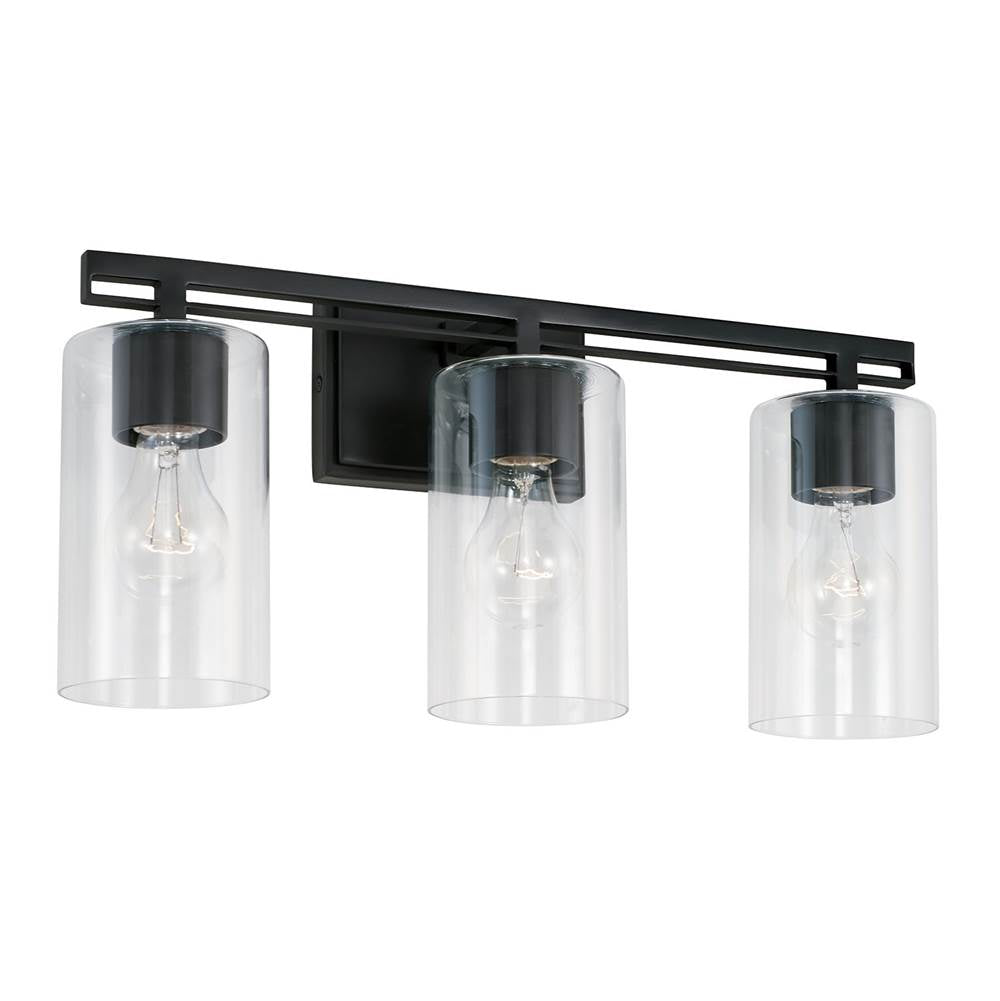 Capital Lighting AA1008MB Matte Black 18'' W X 9'' H X 6'' E Vanity In Matte Black Image 1