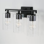 Capital Lighting AA1008MB Matte Black 18'' W X 9'' H X 6'' E Vanity In Matte Black Image 3