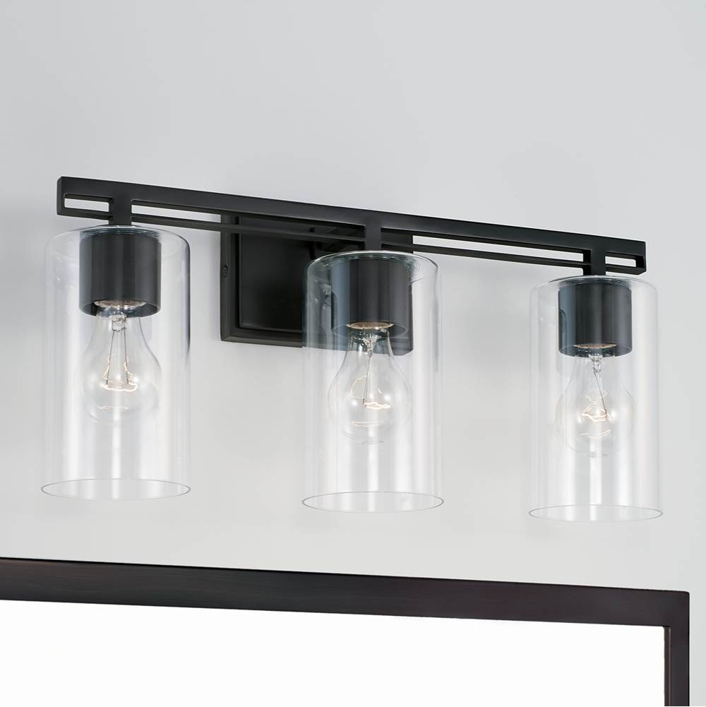 Capital Lighting AA1008MB Matte Black 18'' W X 9'' H X 6'' E Vanity In Matte Black Image 4