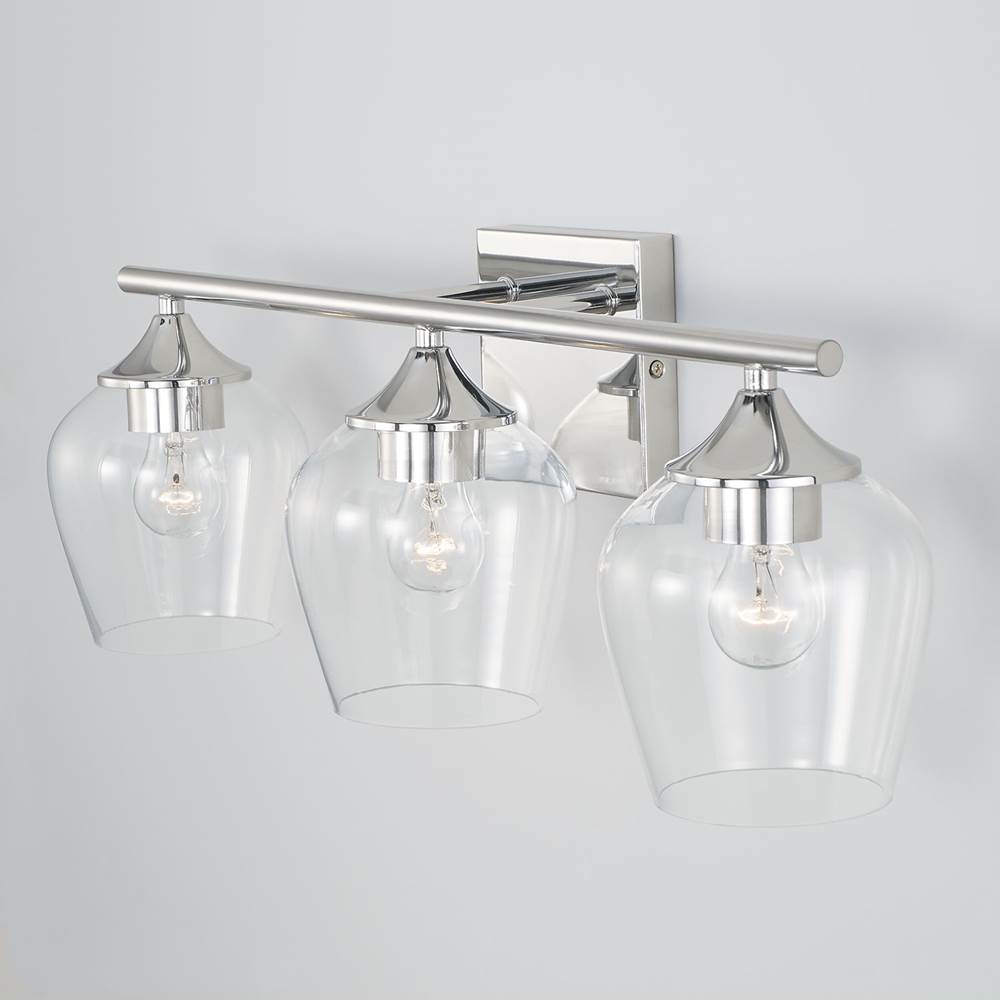 Capital Lighting AA1009CH Chrome 24'' W X 9'' H X 7'' E Vanity In Chrome Image 3