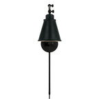 Capital Lighting Shay 6'' W X 26'' H X 17.5'' E Plug-in Optional Swing Arm Sconce In Matte Black