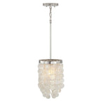 Capital Lighting AA1012PN Polished Nickel 8'' W X 12.5'' H Pendant In Polished Nickel With Capize Shells Image 2