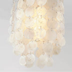 Capital Lighting AA1012PN Polished Nickel 8'' W X 12.5'' H Pendant In Polished Nickel With Capize Shells Image 3