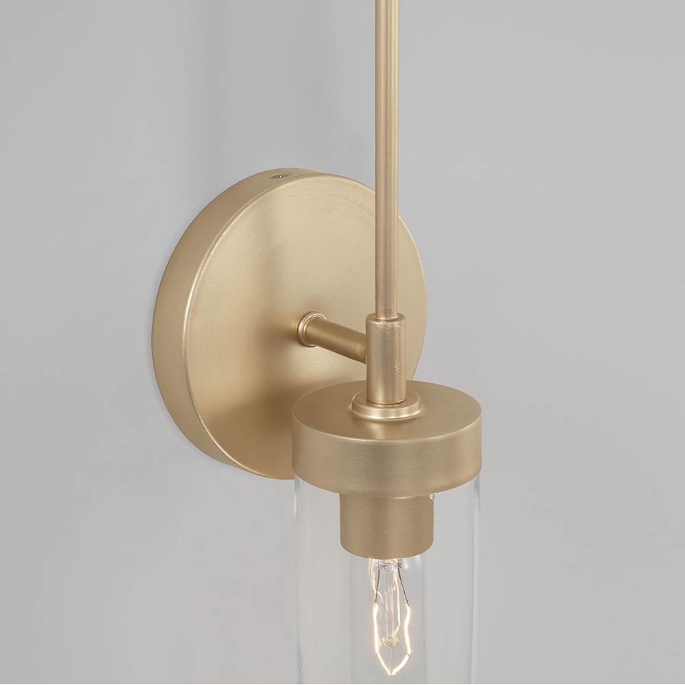 Capital Lighting AA1016SF Soft Gold 5'' W X 17'' H X 4'' E Sconce In Soft Gold With Clear Glass Image 4