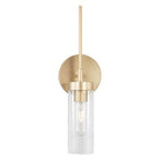 Capital Lighting AA1016SF Soft Gold 5'' W X 17'' H X 4'' E Sconce In Soft Gold With Clear Glass Image 3