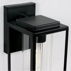 Capital Lighting AA1018MB Matte Black 6''w X 13''h 1-light Glass Outdoor Wall Lantern In Matte Black Image 4