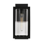 Capital Lighting AA1018MB Matte Black 6''w X 13''h 1-light Glass Outdoor Wall Lantern In Matte Black Image 2