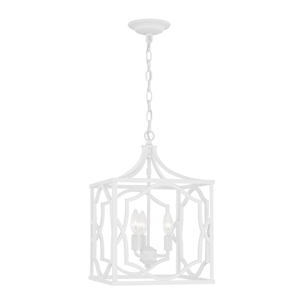 Capital Lighting AA1019XW Textured White 3-light Foyer Image 6