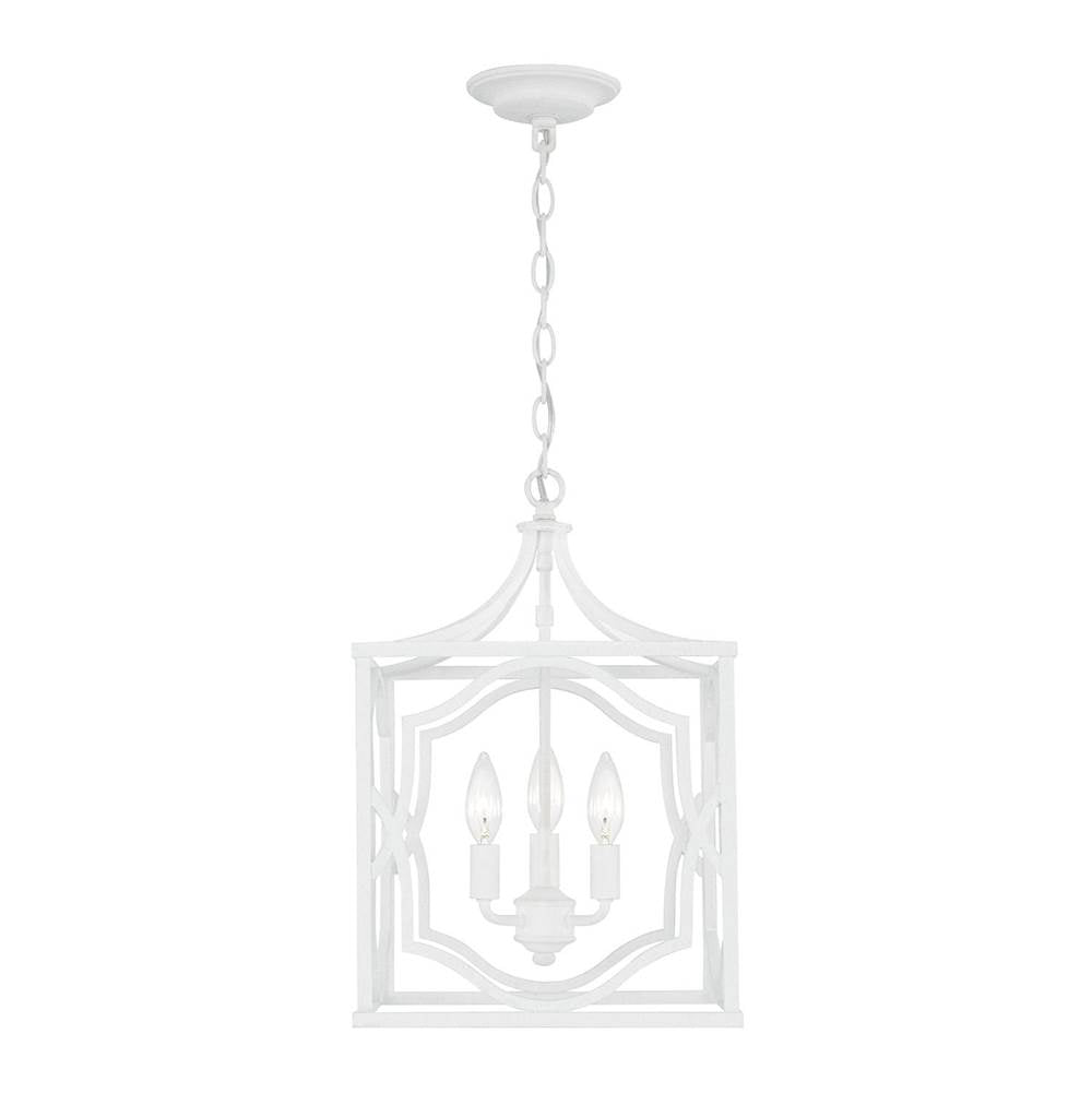 Capital Lighting AA1019XW Textured White 3-light Foyer Image 5