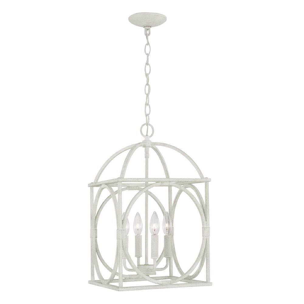 Capital Lighting AA1031SR Sand Dollar 12''w X 20.75''h 4-light Foyer Pendant Lantern In Sand Dollar Image 3