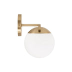 Capital Lighting AA1032MA Matte Brass 17''w X 9.50''h 2-light Vanity In Matte Brass With Soft White Glass Globes Image 3