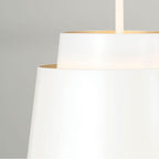 Capital Lighting AA1034WE Matte White 13''w X 13.25''h Pendant In Matte White With Soft Gold Interior Image 3