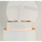 Capital Lighting AA1035WE Matte White 5''w X 9.50''h Sconce In Matte White With Soft Gold Interior Image 5