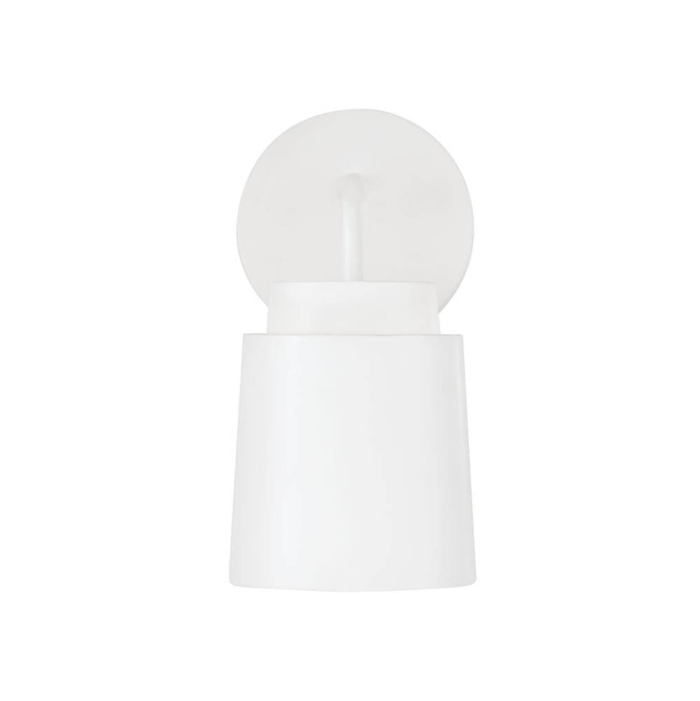Capital Lighting AA1035WE Matte White 5''w X 9.50''h Sconce In Matte White With Soft Gold Interior Image 4