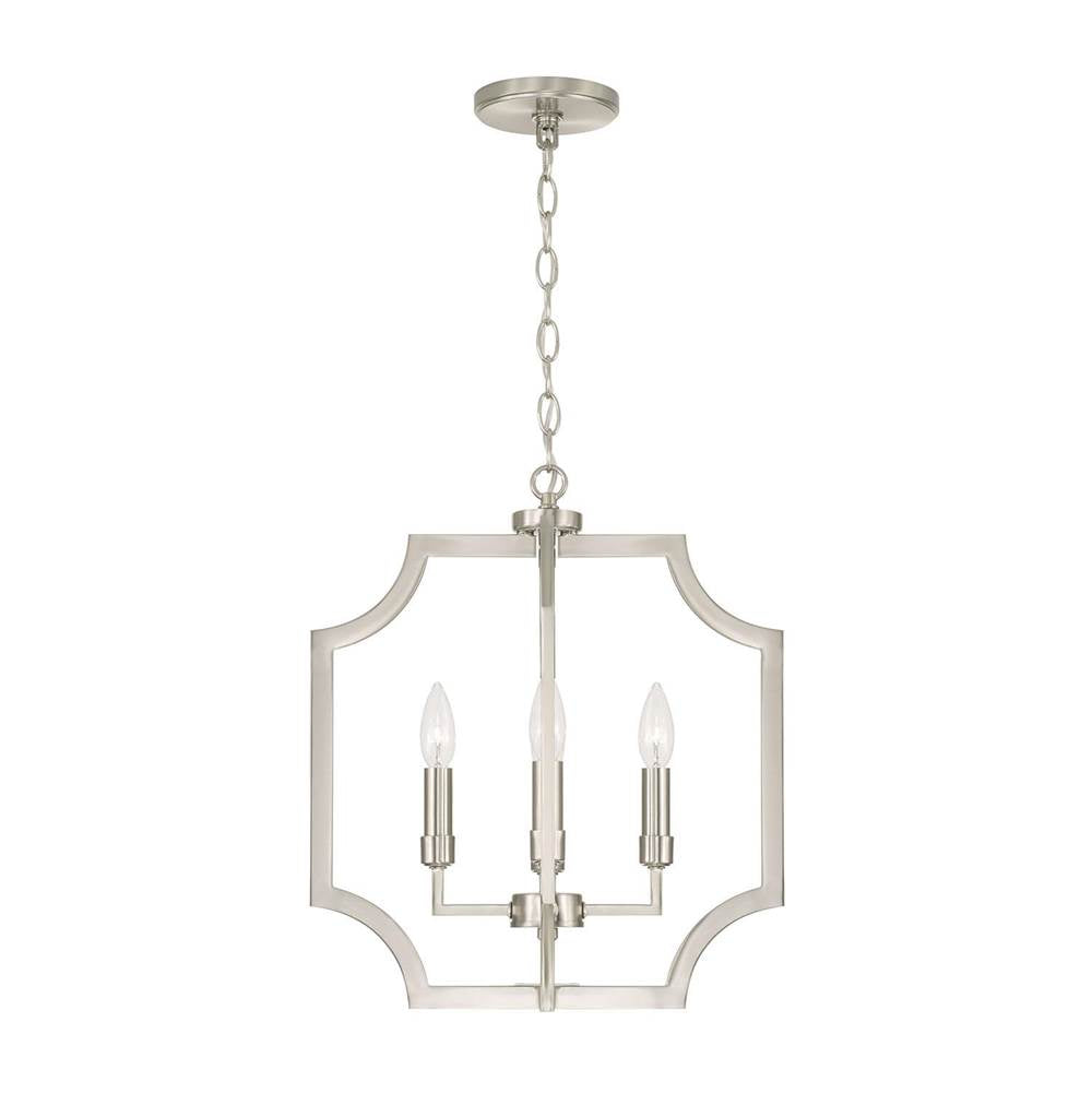 Capital Lighting AA1037BN Brushed Nickel 16''w X 18.50''h 4-light Foyer Lantern Pendant In Brushed Nickel Image 1