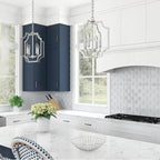 Capital Lighting Courtney 16''w X 18.50''h 4-light Foyer Lantern Pendant In Brushed Nickel