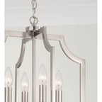 Capital Lighting AA1037BN Brushed Nickel 16''w X 18.50''h 4-light Foyer Lantern Pendant In Brushed Nickel Image 4