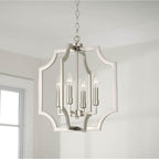 Capital Lighting AA1037BN Brushed Nickel 16''w X 18.50''h 4-light Foyer Lantern Pendant In Brushed Nickel Image 5