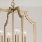 Capital Lighting AA1037MA Matte Brass 16''w X 18.50''h 4-light Foyer Lantern Pendant In Matte Brass Image 4