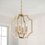 Capital Lighting AA1037MA Matte Brass 16''w X 18.50''h 4-light Foyer Lantern Pendant In Matte Brass Image 5