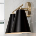 Capital Lighting AA1038RK Matte Brass,Black 15''w X 10''h 2-light Vanity In Matte Brass And Black Image 4