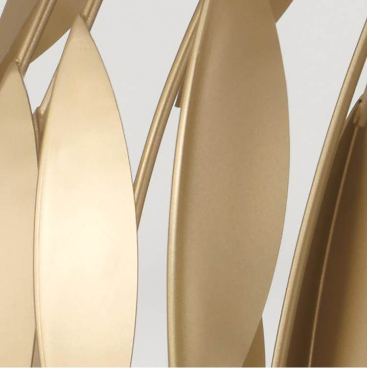 Capital Lighting 351811GF Buffed Gold 14''w X 12.25''h 1-light Botanical Semi-flush Pendant In Buffed Gold Image 2