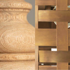 Capital Lighting 651021LW Light Wood,Patinaed Brass 6.50''w X 15''h 2-light Sconce In Hand-distressed Patinaed Brass And Handcrafted Mango Wood Image 2