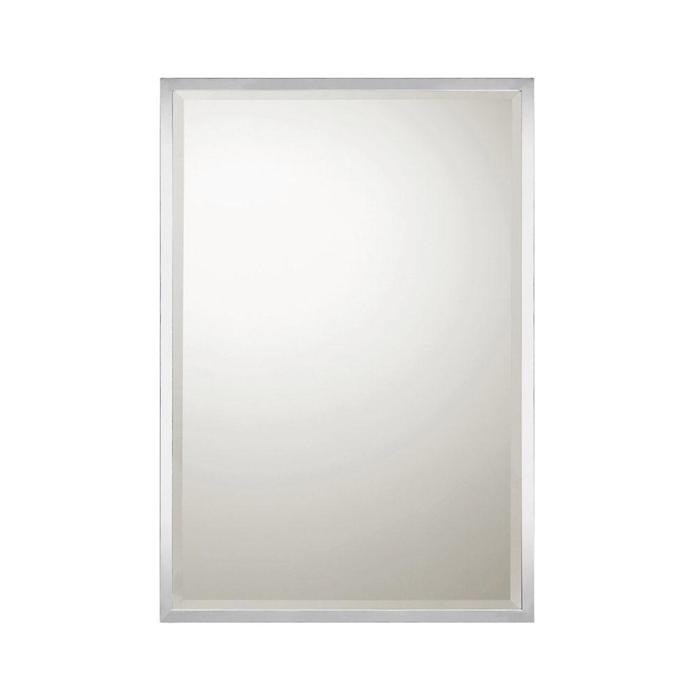 Capital Lighting Mirror 26''w X 38''h Beveled Rectangle Mirror In Polished Nickel With Horizontal Or Vertical Mounting