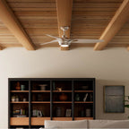 Casablanca Fan Company 53565 Brushed Nickel 60 Inch Inez Energy Star Brushed Nickel Damp Rated Ceiling Fan With Led Light Kit And Wall Control Image 3