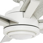 Casablanca Fan Company 53568 Fresh White 65 Inch Melia Energy Star Fresh White Damp Rated Ceiling Fan With Led Light Kit And Wall Control Image 6
