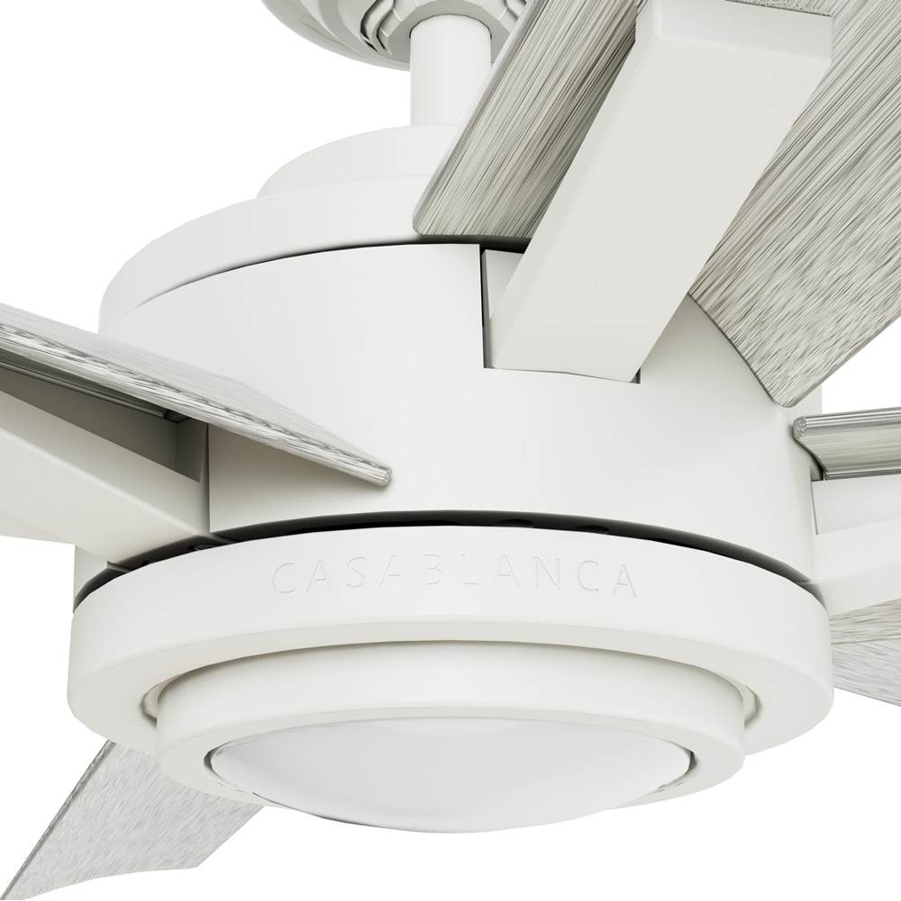 Casablanca Fan Company 53568 Fresh White 65 Inch Melia Energy Star Fresh White Damp Rated Ceiling Fan With Led Light Kit And Wall Control Image 6