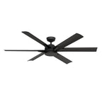 Casablanca Fan Company 53470 Matte Black 65 Inch Melia Energy Star Matte Black Damp Rated Ceiling Fan With Led Light Kit And Wall Control Image 6
