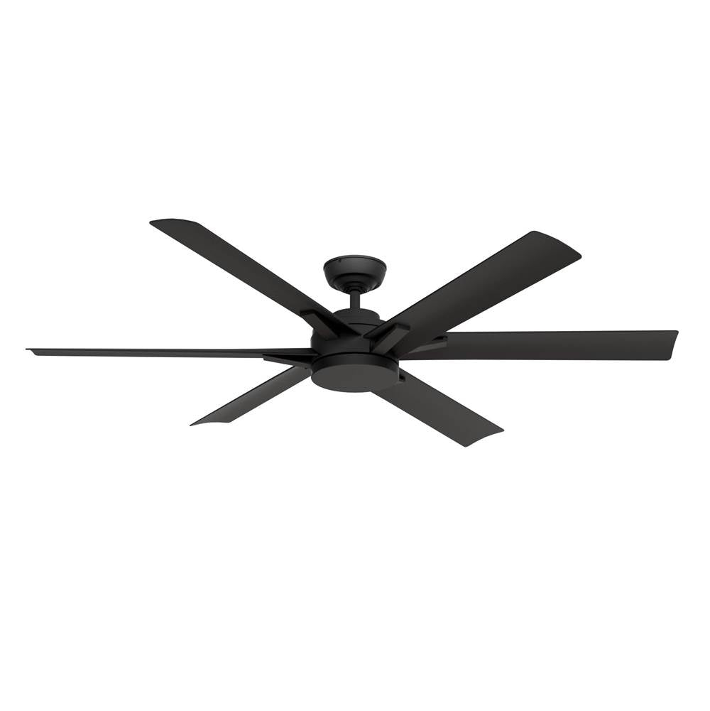 Casablanca Fan Company 53470 Matte Black 65 Inch Melia Energy Star Matte Black Damp Rated Ceiling Fan With Led Light Kit And Wall Control Image 6