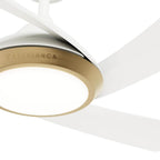 Casablanca Fan Company 52847 Fresh White Casablanca 52 Inch Vespucci Fresh White Damp Rated Ceiling Fan With Led Light Kit And Handheld Remote Image 7