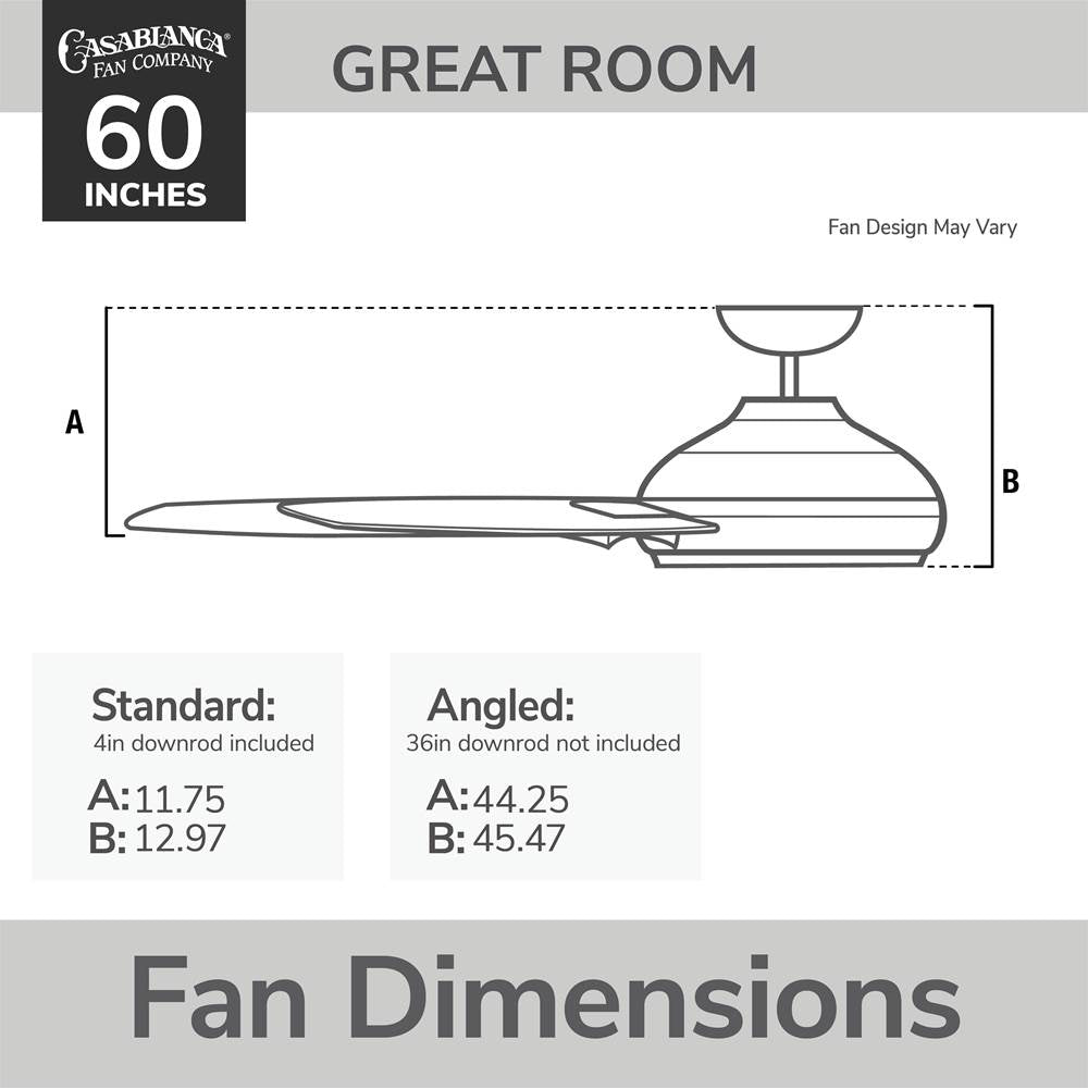Casablanca Fan Company 53584 Fresh White Casablanca 60 Inch Azalea Energy Star Fresh White Damp Rated Ceiling Fan With Led Light Kit And Wall Control And Handheld Remote Image 5