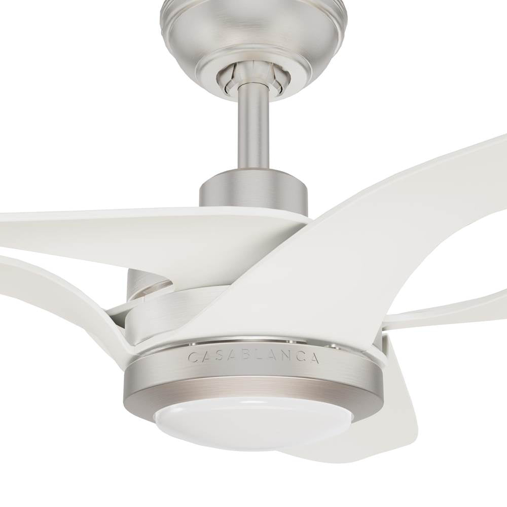 Casablanca Fan Company 53565 Brushed Nickel 60 Inch Inez Energy Star Brushed Nickel Damp Rated Ceiling Fan With Led Light Kit And Wall Control Image 5