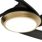 Casablanca Fan Company 52846 Matte Black 52 Inch Vespucci Matte Black Damp Rated Ceiling Fan With Led Light Kit And Handheld Remote Image 6