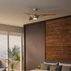 Casablanca Fan Company 53469 Brushed Nickel 60 Inch Inez Energy Star Brushed Nickel Damp Rated Ceiling Fan With Led Light Kit And Wall Control Image 3