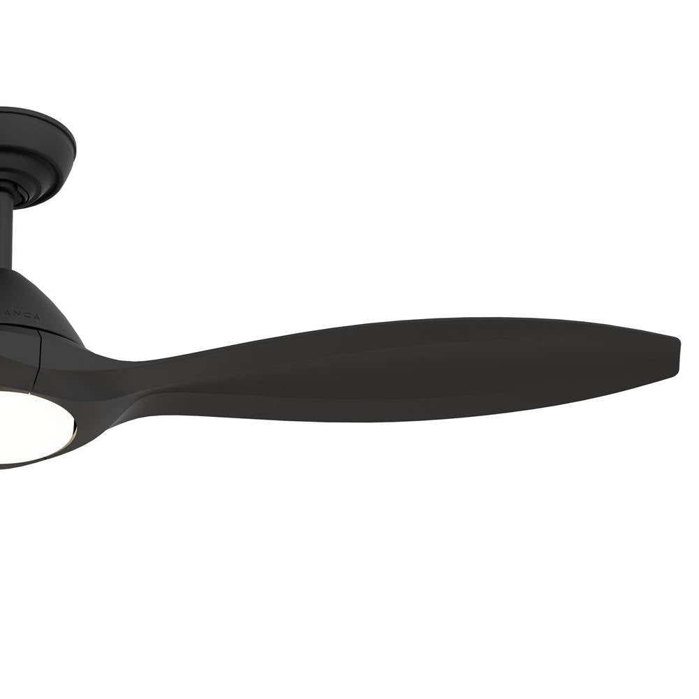 Casablanca Fan Company 52856 Matte Black Casablanca 56 Inch Surea Matte Black Damp Rated Ceiling Fan With Led Light Kit And Handheld Remote Image 4