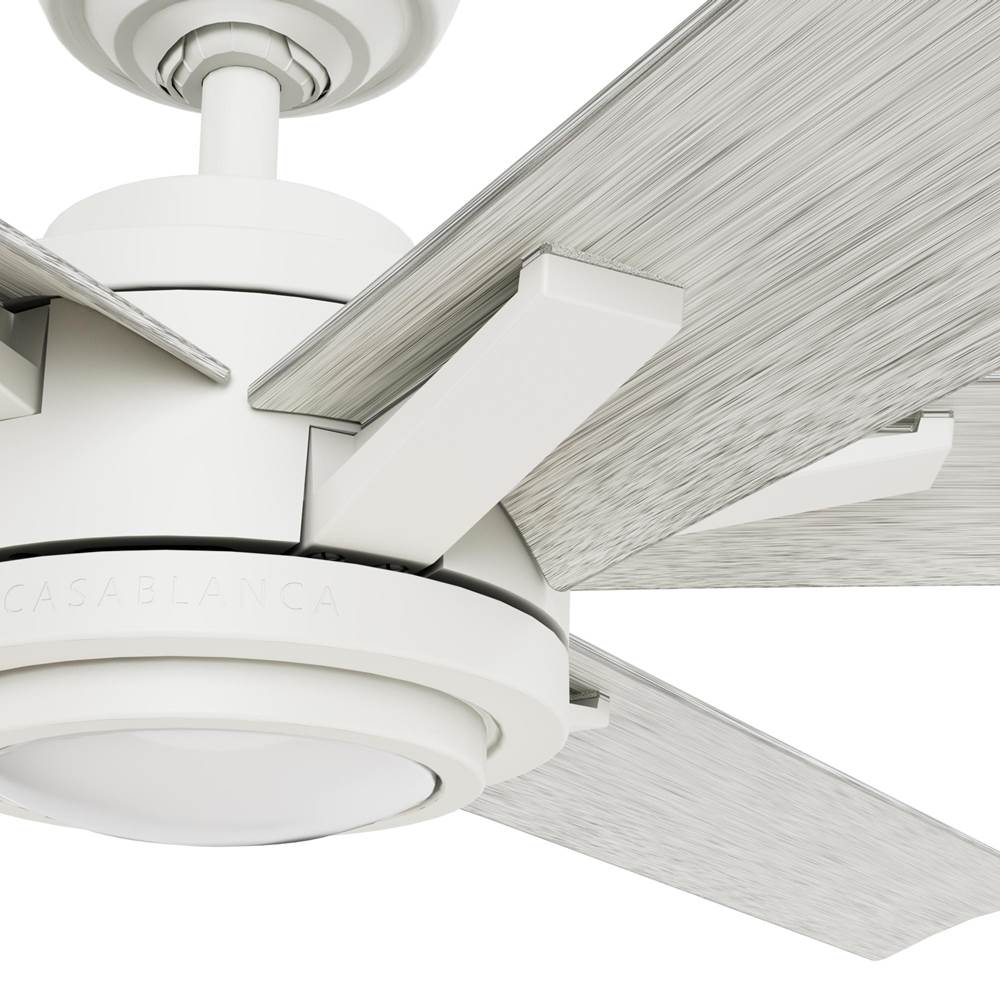 Casablanca Fan Company 53568 Fresh White 65 Inch Melia Energy Star Fresh White Damp Rated Ceiling Fan With Led Light Kit And Wall Control Image 7
