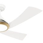 Casablanca Fan Company 52847 Fresh White Casablanca 52 Inch Vespucci Fresh White Damp Rated Ceiling Fan With Led Light Kit And Handheld Remote Image 4