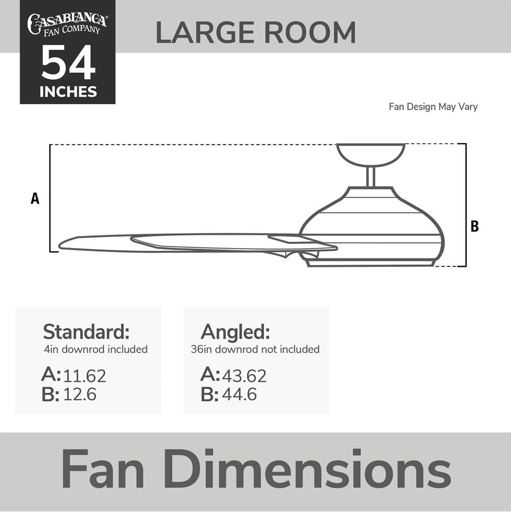 Casablanca Fan Company 53587 Matte Black Casablanca 52 Inch Eula Energy Star Matte Black Damp Rated Ceiling Fan With Led Light Kit And Wall Control And Handheld Remote Image 5