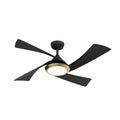 Casablanca Fan Company 52846 Matte Black 52 Inch Vespucci Matte Black Damp Rated Ceiling Fan With Led Light Kit And Handheld Remote Image 1