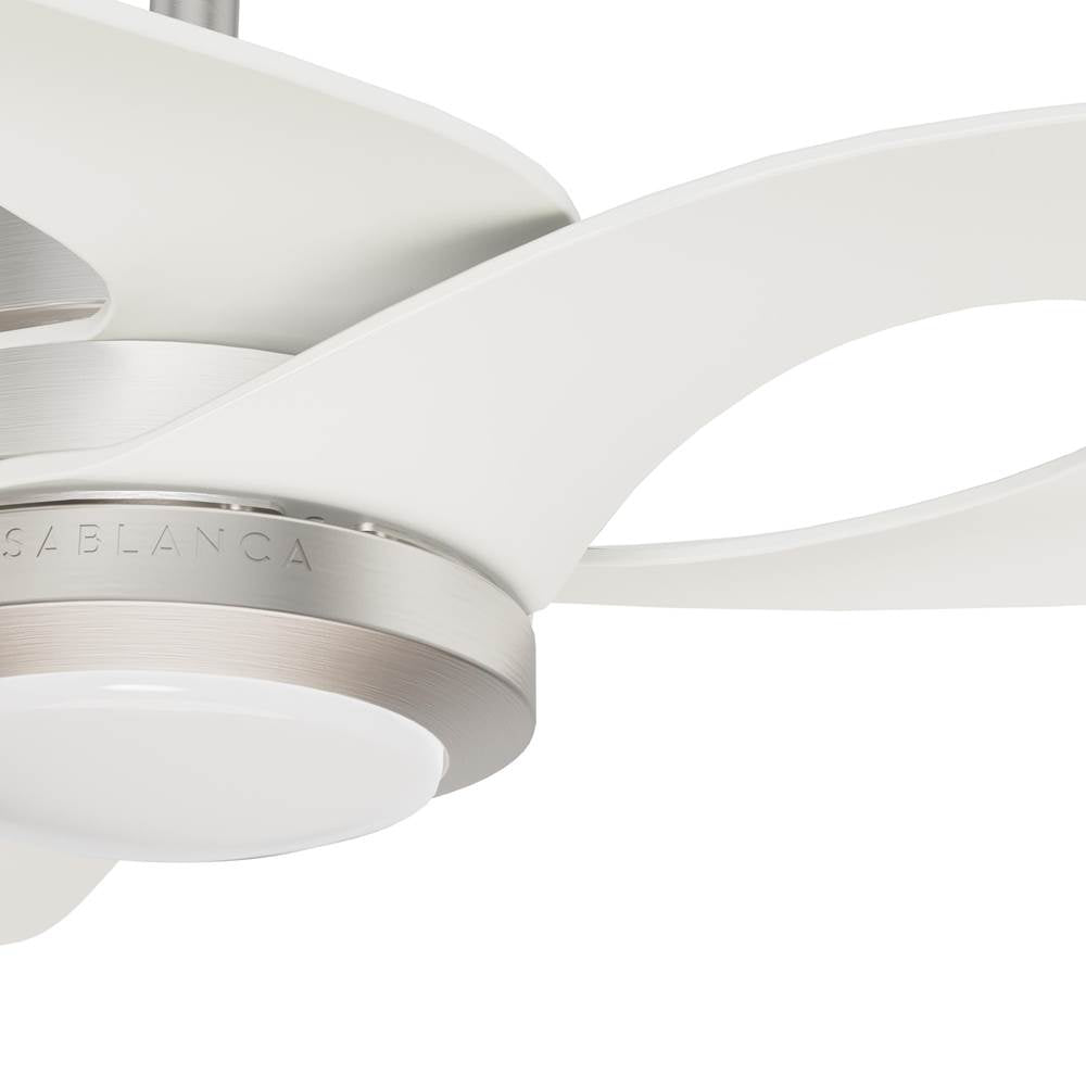 Casablanca Fan Company 53565 Brushed Nickel 60 Inch Inez Energy Star Brushed Nickel Damp Rated Ceiling Fan With Led Light Kit And Wall Control Image 8